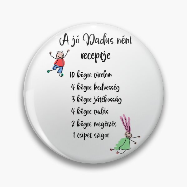 Item preview, A jó Dadus néni receptje - The Recipe of a Great Hungarian Nanny designed and sold by EmeraldeaDesign.