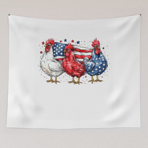 Item preview, Patriotic Rooster American Flag Farm Chicken USA Design designed and sold by Creative Spark.