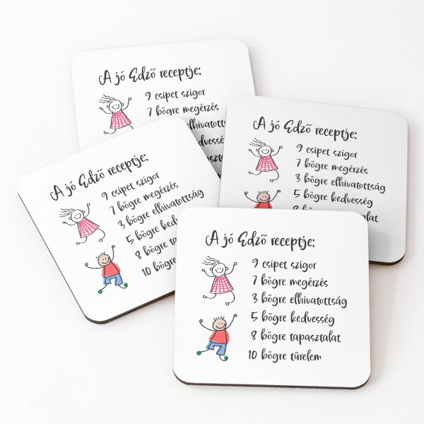 Item preview, A jó edző receptje - The Recipe of a Great Coach – Hungarian Coach Appreciation Design designed and sold by EmeraldeaDesign.
