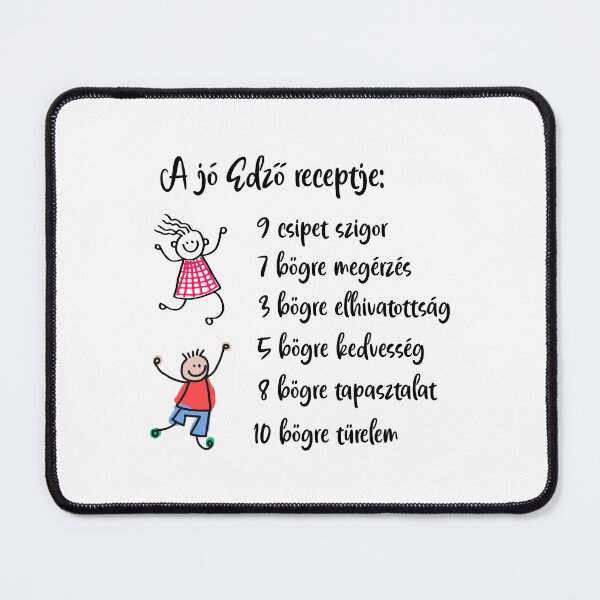 Item preview, A jó edző receptje - The Recipe of a Great Coach – Hungarian Coach Appreciation Design designed and sold by EmeraldeaDesign.