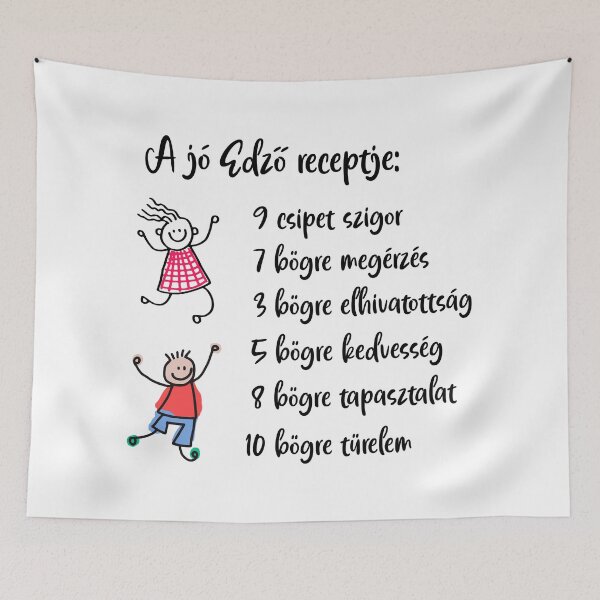 Item preview, A jó edző receptje - The Recipe of a Great Coach – Hungarian Coach Appreciation Design designed and sold by EmeraldeaDesign.