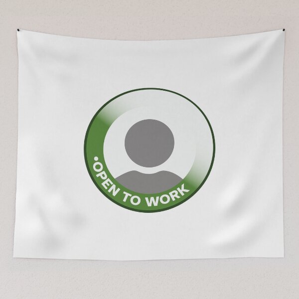 Item preview, Open To Work™ designed and sold by NSMDesignByN8.
