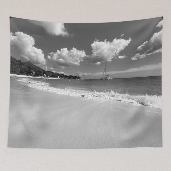 Item preview, Barbados Beach Holiday Monochrome designed and sold by Londonimages.