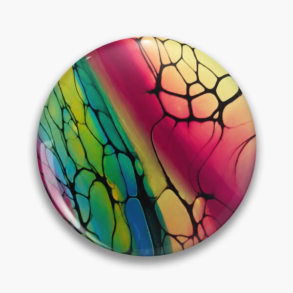 Item preview, Neon Veins of Motion – Original Fluid Art Painting designed and sold by PourtionOfArt.