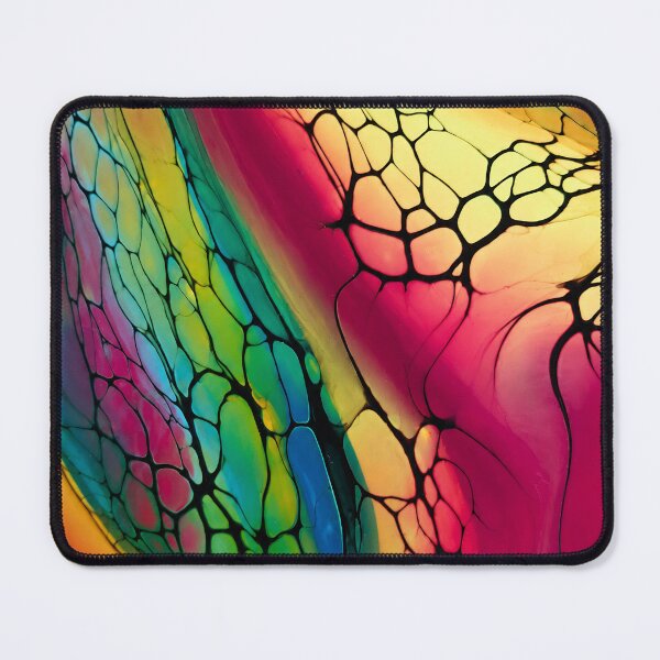 Item preview, Neon Veins of Motion – Original Fluid Art Painting designed and sold by PourtionOfArt.