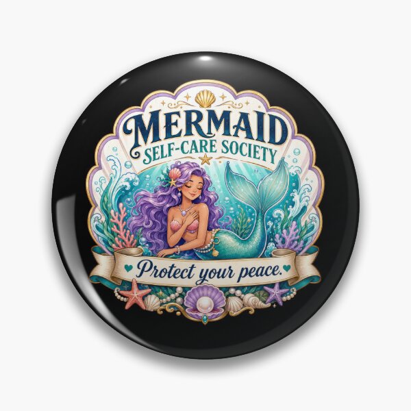 Artikelvorschau, Mermaid Self-Care Society Schütze deinen Frieden entworfen und verkauft von HappyStimsCo.