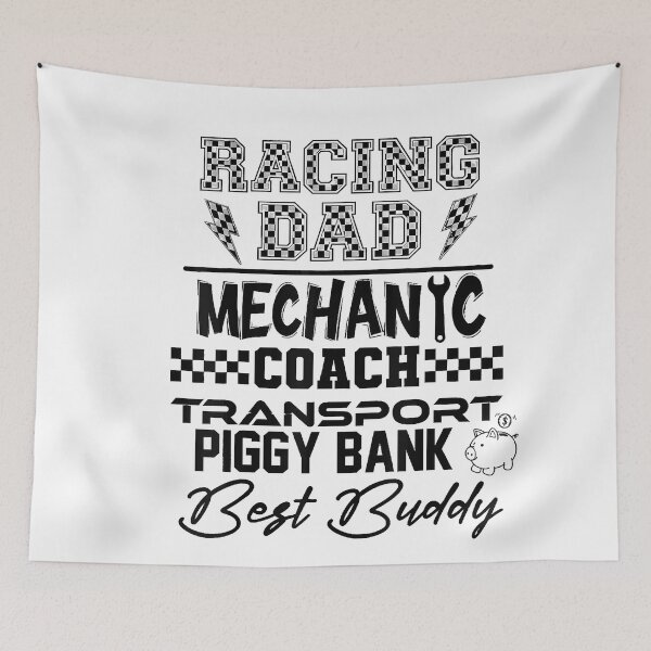 Item preview, Racing Dad Mechanic Coach Transport Piggy Bank Best Buddy designed and sold by CriseldaBruning.
