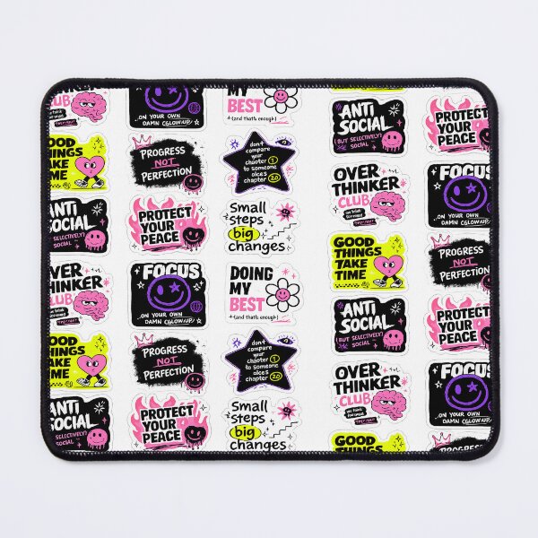 Item preview, Overthinker Club Sticker Pack | Gen Z Mental Health Aesthetic designed and sold by Day Dreamer.