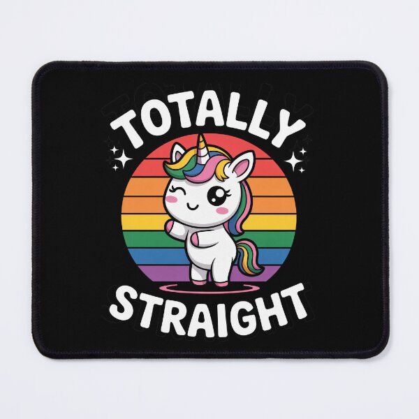Item preview, Totally Straight Funny Sarcastic LGBT Pride Unicorn Gift designed and sold by Say It With Ink.