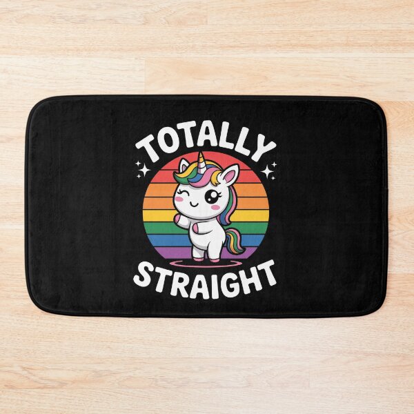 Item preview, Totally Straight Funny Sarcastic LGBT Pride Unicorn Gift designed and sold by Say It With Ink.