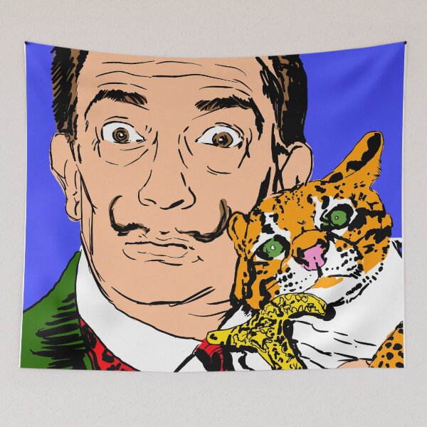 Item preview, Salvador Dali with Ocelot designed and sold by southeddie.