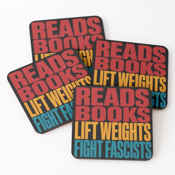 Item preview, Read Lift Fight Fascists - Readers Gym Lovers Political Awareness designed and sold by CutOutIdols.