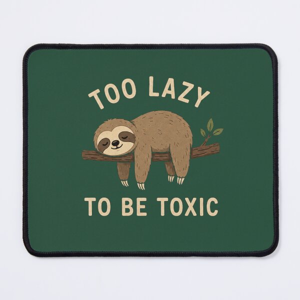 Item preview, Too Lazy To Be Toxic - Funny Sloth Aesthetic T-Shirt designed and sold by JustResultsCo.