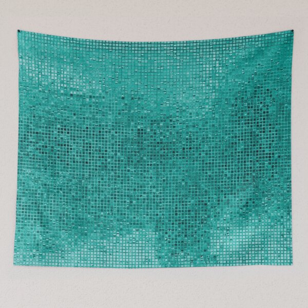 Item preview, Turquoise version of Sparkling glass mosaic in pink and violet designed and sold by studiodrchicken.