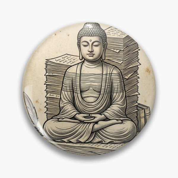 Item preview, A4 Buddhist Vintage Office Zen Art designed and sold by DuckOddity.