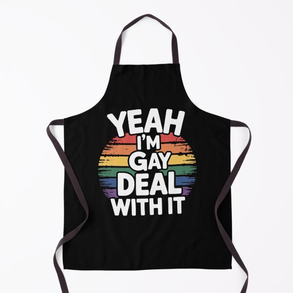 Item preview, Yeah I'm Gay Deal With It Funny Bold LGBT Pride Gift designed and sold by Say It With Ink.