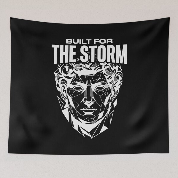 Item preview, Built For The Storm T-Shirt – Dark Motivation Streetwear Graphic Tee designed and sold by No Excuses .