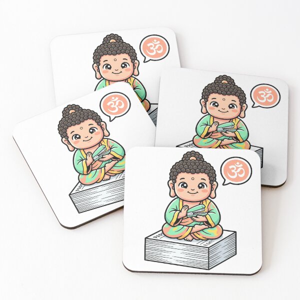 Item preview, A4 Buddhist Cute Office Buddha Art designed and sold by DuckOddity.