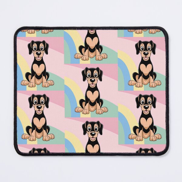 Item preview, Cute Cartoon Girly Dobermann designed and sold by hannah01789.