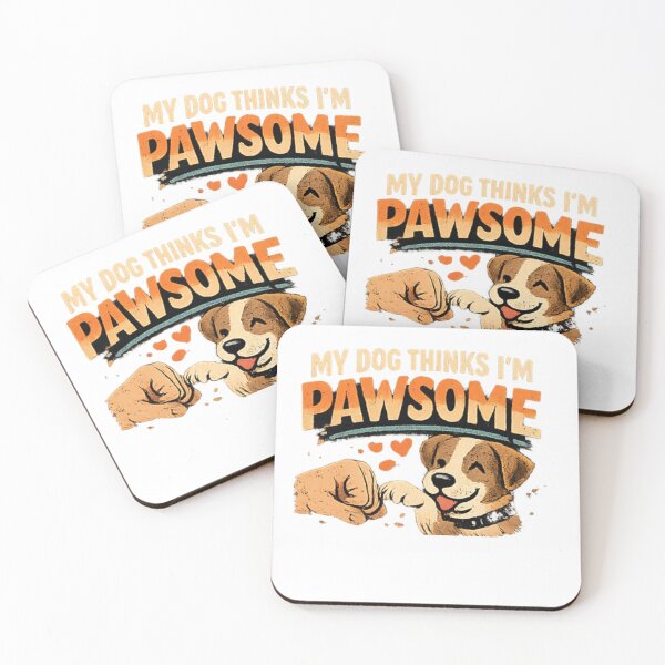 Item preview, My Dog Thinks I’m Pawsome Funny Dog Dad Father’s Day Shirt designed and sold by PoojaArtLab.