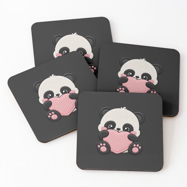 Item preview, Kawaii Baby Panda Embroidery Patch Cute Chibi designed and sold by ColorSplash123.