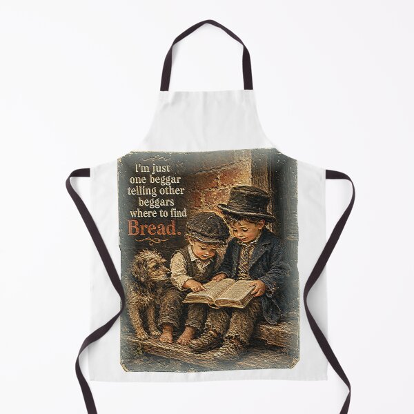 Item preview, Vintage Christian Beggar Boys Bible Art, Where to Find Bread Faith Poster, Inspirational Christian Wall Decor designed and sold by TerScott.