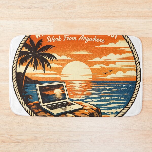 Item preview, WiFi Coffee Wanderlust Digital Nomad Work From Anywhere Remote Work Life T-Shirt Sticker designed and sold by irfanshikh.