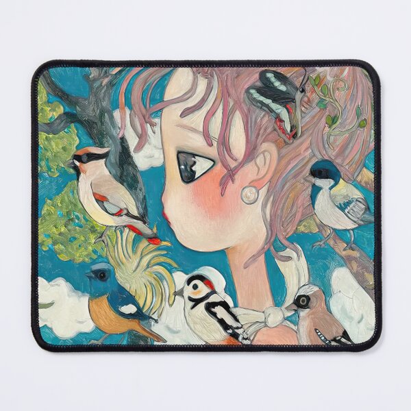 Item preview, Aya Takano Girl with Birds designed and sold by handadi56.