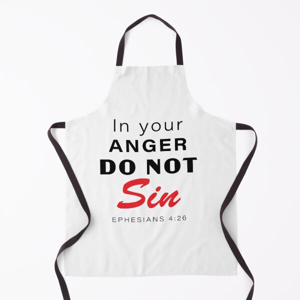 Item preview, In Your Anger Do Not Sin – Christian Faith Typography T-Shirt Design designed and sold by CrossCrafted.