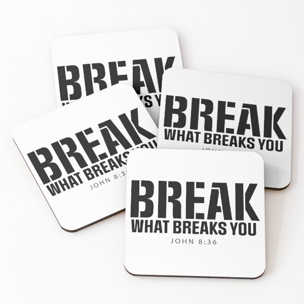 Item preview, Break What Breaks You – Christian Faith Typography T-Shirt Design designed and sold by CrossCrafted.