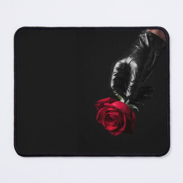 Item preview, Black Leather Glove Holding Red Rose designed and sold by ZhivanCrimson.