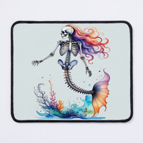 Item preview, Skeleton mermaid with corals designed and sold by LiskoDesign.