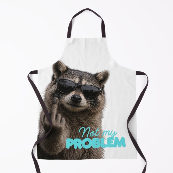 Item preview, Funny Raccoon Not My Problem Meme designed and sold by Rightstudio1.