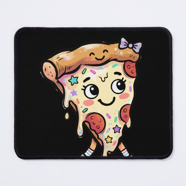 Item preview, Kawaii Starry Pepperoni Slice Character designed and sold by Emegan Print Art.