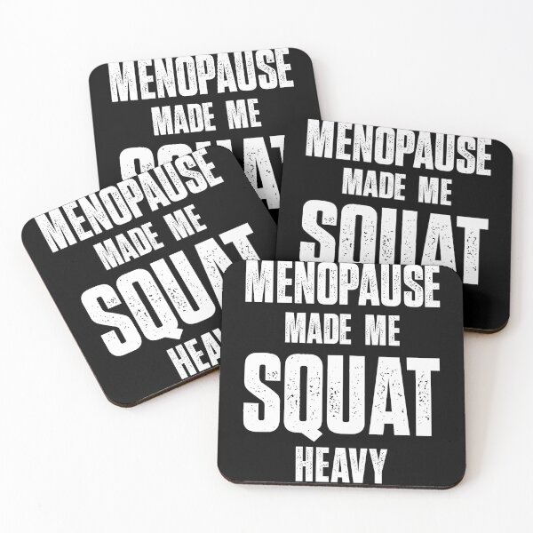 Item preview, Menopause Made Me Squat Heavy Womens Gym Shirt designed and sold by Concrete Crown.