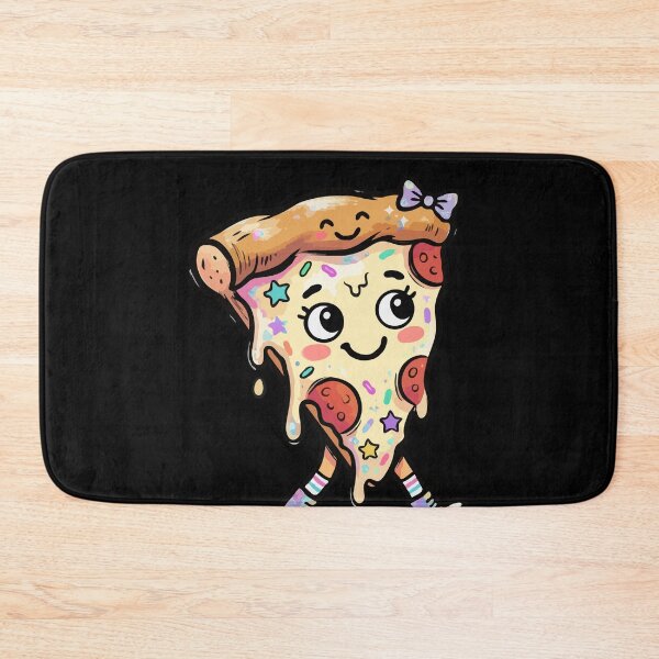 Item preview, Kawaii Starry Pepperoni Slice Character designed and sold by Emegan Print Art.