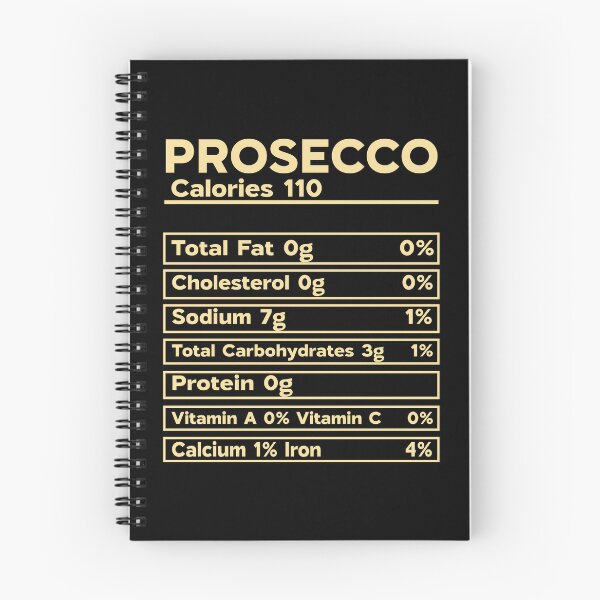 Item preview, Prosecco Nutrition Facts – Funny Italian prosecco color Design for Italia Fans designed and sold by EmeraldeaArt.