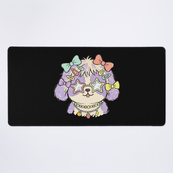 Item preview, Lavender Pastel Puppy Star Glasses designed and sold by Emegan Print Art.