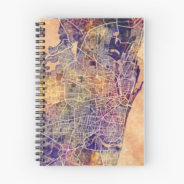 Item preview, Chennai Street Map India designed and sold by ArtPrints.