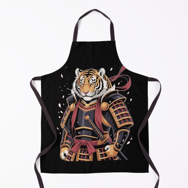 Item preview, Tiger Samurai Dark Armour Katana Cherry Blossom Japanese T-Shirt designed and sold by DarylWelsh2024.