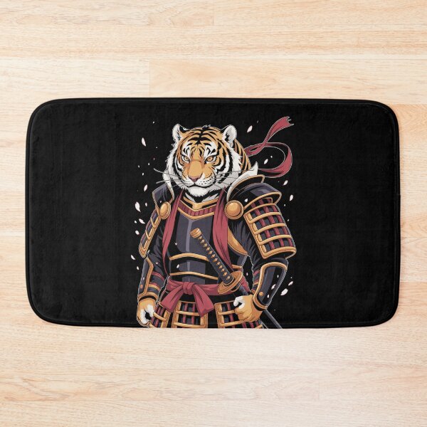 Item preview,  Tiger Samurai Dark Armour Katana Cherry Blossom Japanese T-Shirt designed and sold by DarylWelsh2024.