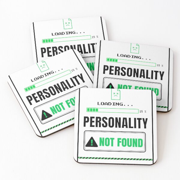 Item preview, Loading Personality Not Found Minimal Retro Tech Funny Design designed and sold by Uvclick.