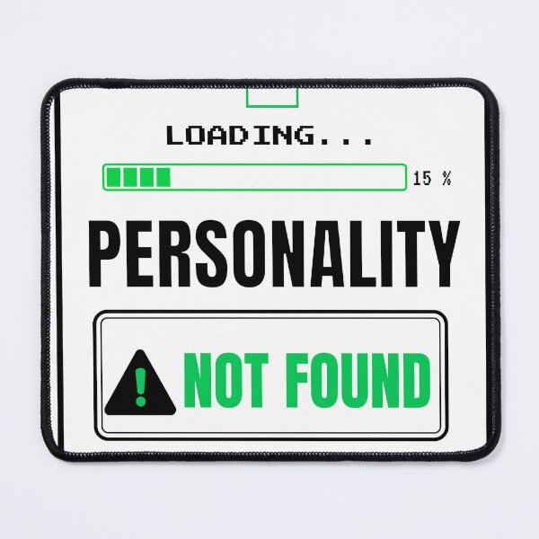 Item preview, Loading Personality Not Found Minimal Retro Tech Funny Design designed and sold by Uvclick.