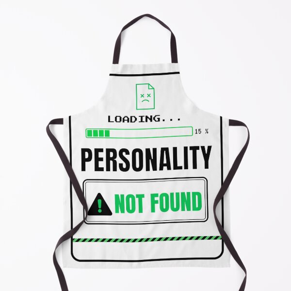 Item preview, Loading Personality Not Found Minimal Retro Tech Funny Design designed and sold by Uvclick.