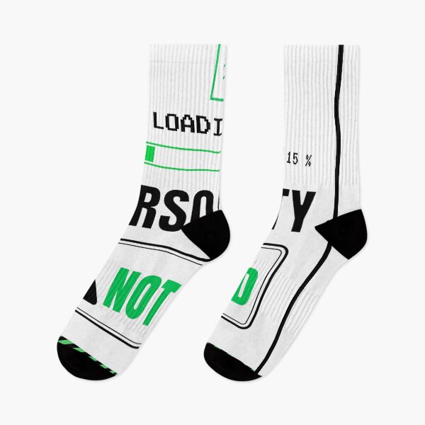 Item preview, Loading Personality Not Found Minimal Retro Tech Funny Design designed and sold by Uvclick.