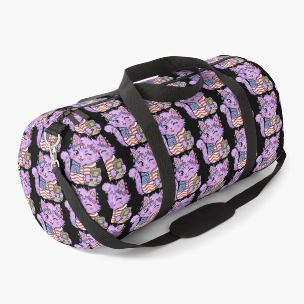 Item preview, Patriotic Gamer Purple Pet Portrait designed and sold by Emegan Print Art.