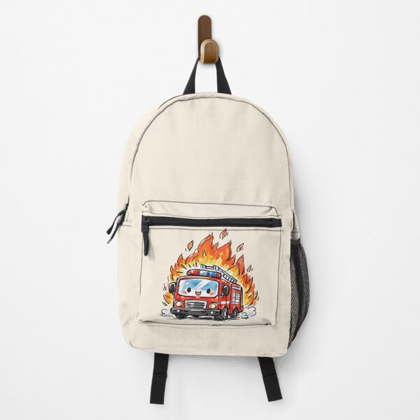 Item preview, Cute Fire Truck In Flames designed and sold by GogaVibeRe.