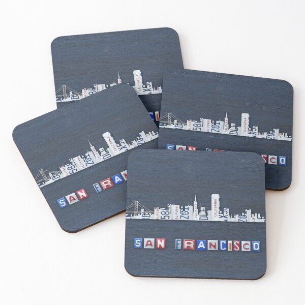 Item preview, San Francisco License Plate Skyline 01 designed and sold by Elisabeth Lucas.