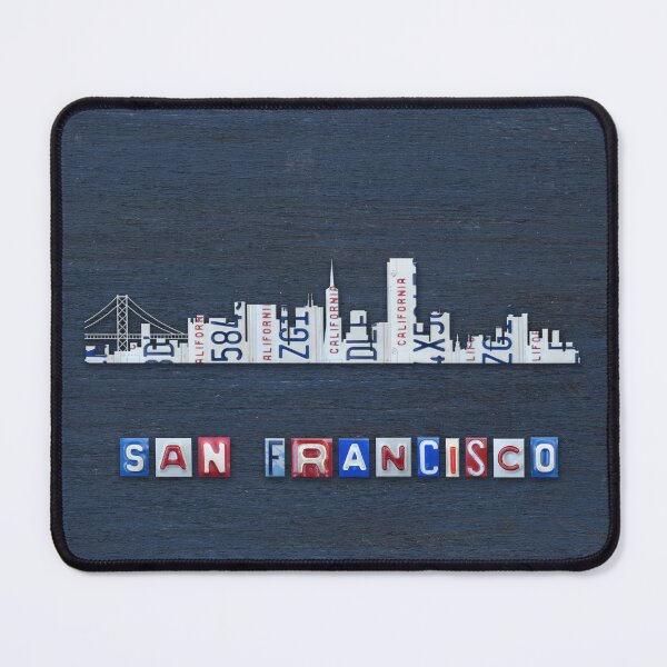 Item preview, San Francisco License Plate Skyline 01 designed and sold by Elisabeth Lucas.