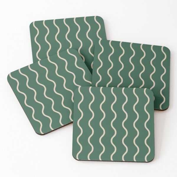 Item preview, Green And Sand Waves Pattern designed and sold by pattern-archive.